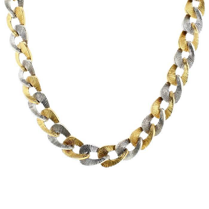 BF - Collier Vintage  en or jaune et or blanc