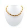 Vintage  necklace in yellow gold and pearls - 360 thumbnail