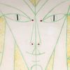 Jean Cocteau, "Tête de chèvre-pied sur jaune", céramique, décor peint, signé et numéroté, édition Atelier Madeline-Jolly, avec son certificat d'origine, de 1961 - Detail D2 thumbnail