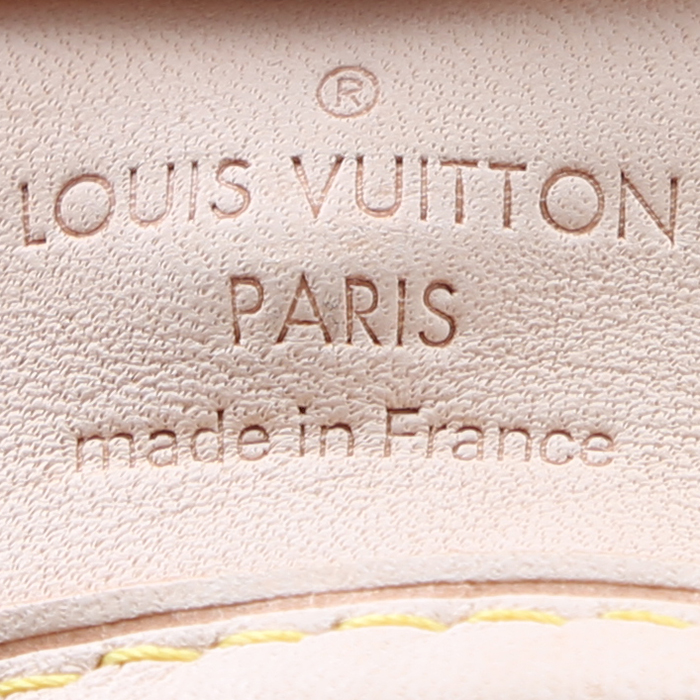 Funda protectora para ropa Louis Vuitton  Porte-habits en lona Monogram marrón y cuero natural - Detail D3