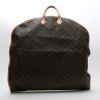 Funda protectora para ropa Louis Vuitton  Porte-habits en lona Monogram marrón y cuero natural - Detail D7 thumbnail