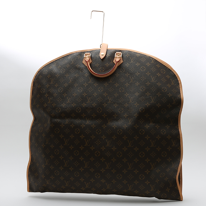 Louis Vuitton  Porte-habits clothes-hangers  in brown monogram canvas  and natural leather - Detail D8