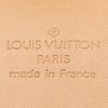 Louis Vuitton  Alize travel bag  in brown monogram canvas  and natural leather - Detail D3 thumbnail