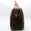 Louis Vuitton  Alize travel bag  in brown monogram canvas  and natural leather - Detail D6 thumbnail
