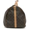 Borsa da viaggio Louis Vuitton  Keepall 55 in tela monogram marrone e pelle naturale - Detail D6 thumbnail
