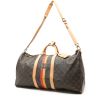 Louis Vuitton  Keepall 55 travel bag  in brown monogram canvas  and natural leather - Detail D8 thumbnail