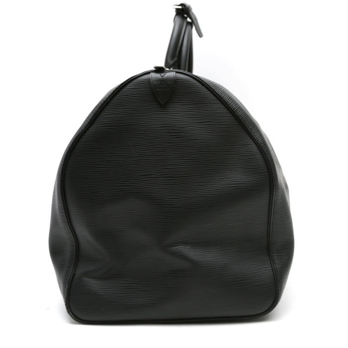 Louis Vuitton  Keepall 55 travel bag  in black epi leather - Detail D6