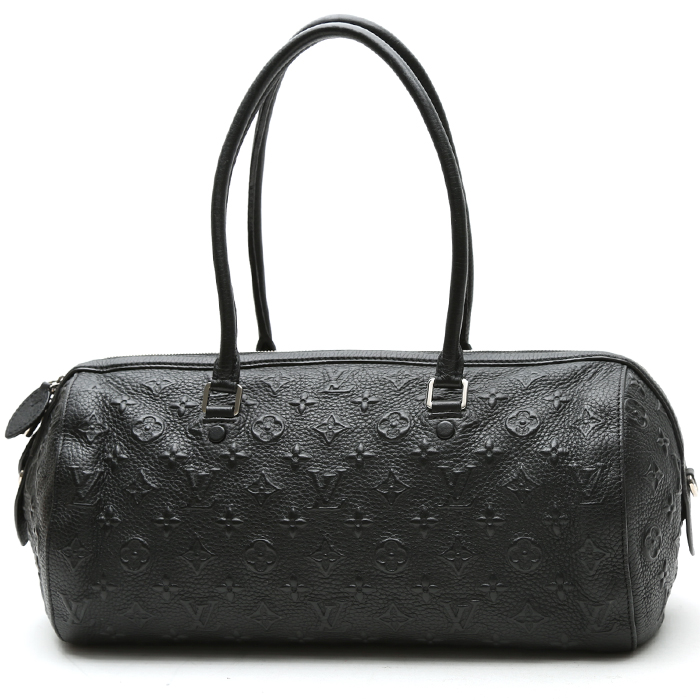 Sac à main Louis Vuitton  Papillon en cuir monogram noir - Detail D7