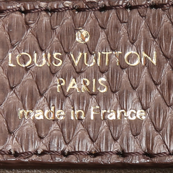 Louis Vuitton  Artsy medium model  handbag  in brown python - Detail D3