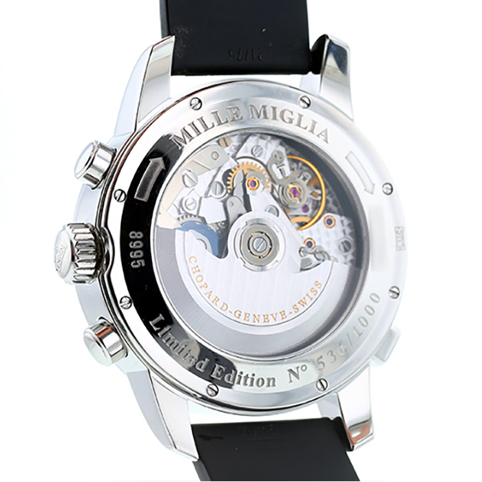 Orologio Chopard Mille Miglia Rattrapante in acciaio Ref : 8995 Circa 2000 - Detail D2