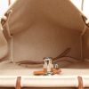 Hermès  Herbag backpack  in beige canvas  and natural leather - Detail D2 thumbnail