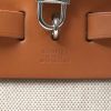 Hermès  Herbag backpack  in beige canvas  and natural leather - Detail D3 thumbnail