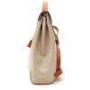 Hermès  Herbag backpack  in beige canvas  and natural leather - Detail D6 thumbnail