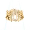 Cartier Pénélope large model cuff bracelet in yellow gold and diamonds - 360 thumbnail