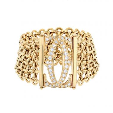 Brazalete Cartier Pénélope modelo grande de oro amarillo y diamantes Brazalete Cartier Pénélope modelo grande de oro amarillo y diamantes