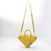 Balenciaga  Triangle Duffle handbag  in yellow leather - Detail D8 thumbnail