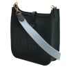 Hermès  Mini Evelyne shoulder bag  in Bleu Orage togo leather  and Bleu Brume canvas - 00pp thumbnail