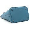 Bolso de mano Hermès  Picotin en cuero togo azul - Detail D4 thumbnail