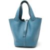 Bolso de mano Hermès  Picotin en cuero togo azul - Detail D5 thumbnail
