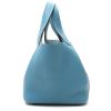 Hermès  Picotin handbag  in blue jean togo leather - Detail D7 thumbnail