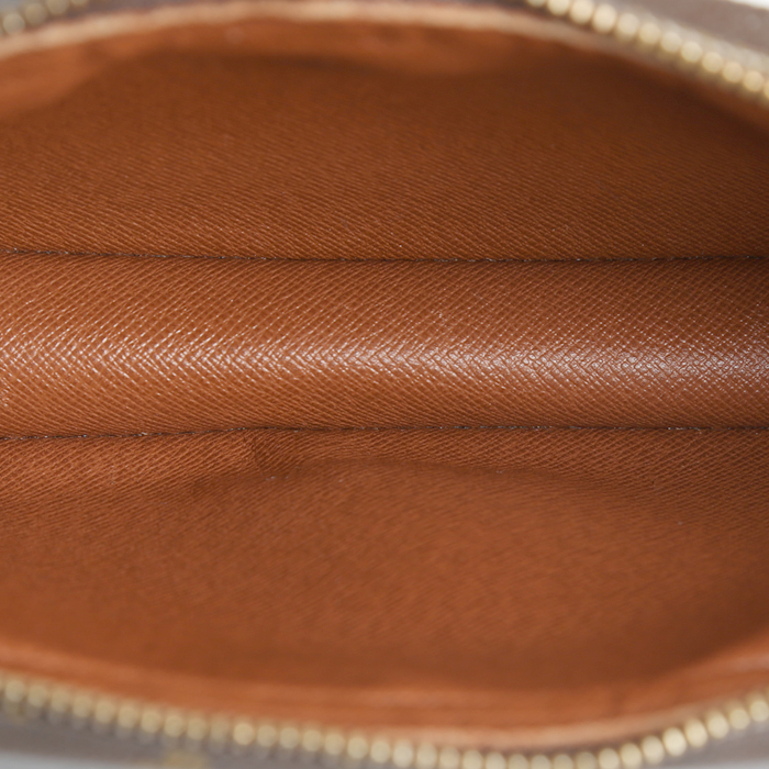 Louis Vuitton  Marly shoulder bag  in brown monogram canvas  and natural leather - Detail D2