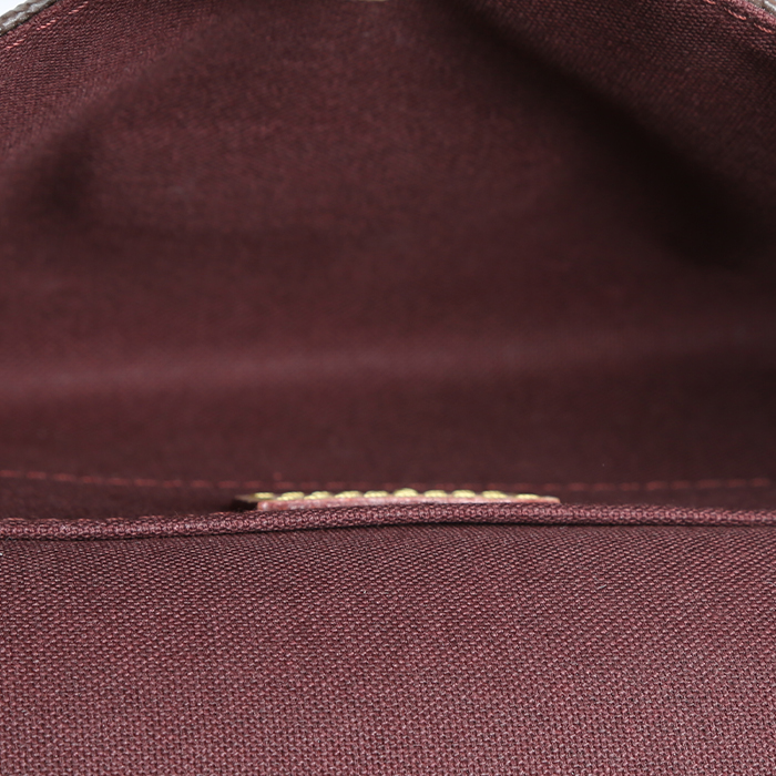 Sac bandoulière Louis Vuitton  Favorite en toile monogram marron et cuir naturel - Detail D2