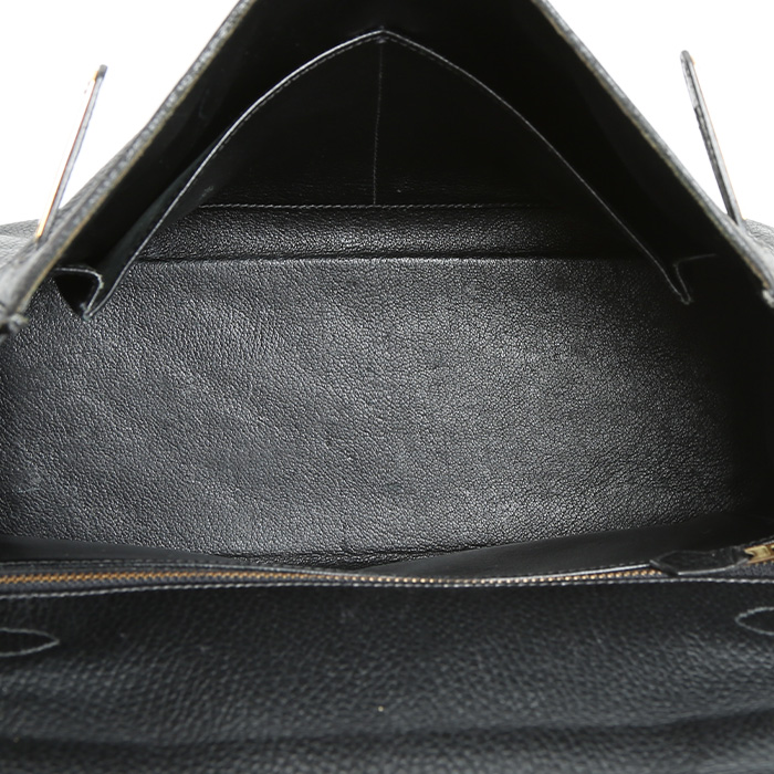 Borsa Hermès  Kelly 32 cm in vacchetta nero - Detail D2