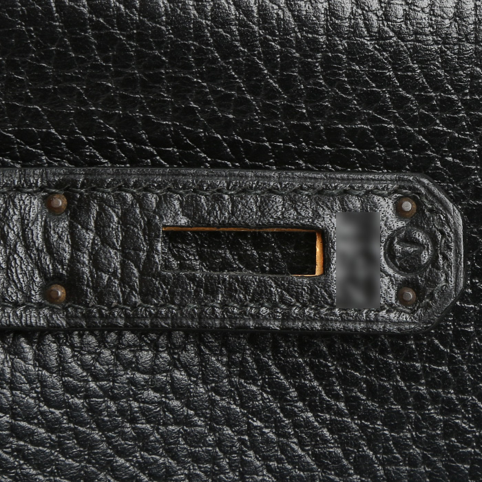 Hermès  Kelly 32 cm handbag  in black - Detail D4
