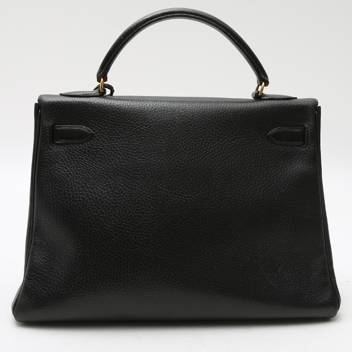Hermès  Kelly 32 cm handbag  in black - Detail D8