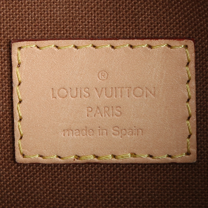 Sac/pochette Louis Vuitton  Multi-Pochette Accessoires en toile monogram marron et cuir naturel - Detail D3