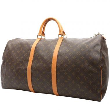 Keepall cloth travel bag Louis Vuitton Black in Cloth - 26178114