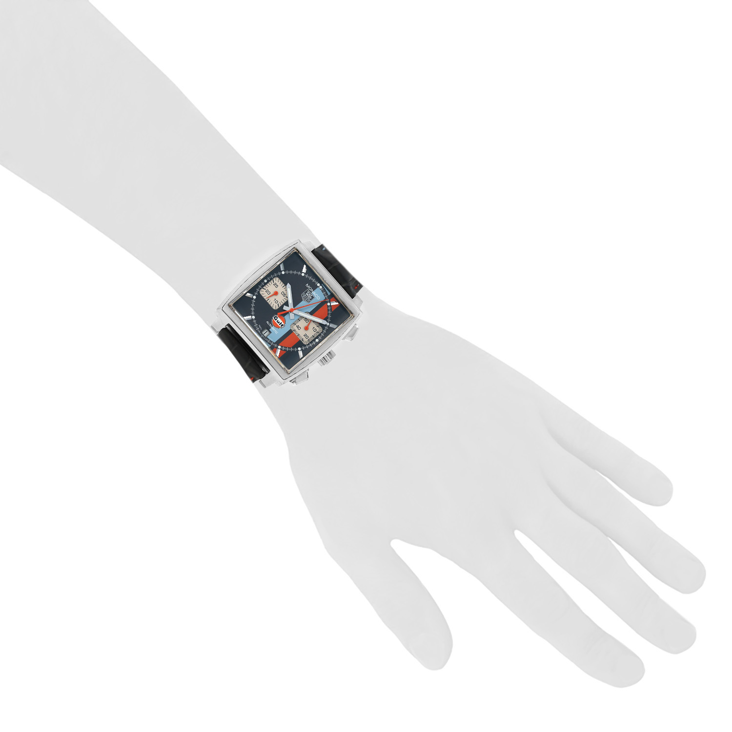 Montre TAG Heuer Monaco en acier Ref: Tag Heuer - 2113  Vers 2009 - Detail D1