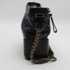 Chanel  Gabrielle  medium model  shoulder bag  in navy blue quilted leather  and black leather - Detail D5 thumbnail