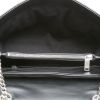 Saint Laurent  Loulou medium model  shoulder bag  in black chevron quilted leather - Detail D2 thumbnail