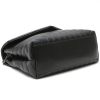 Saint Laurent  Loulou medium model  shoulder bag  in black chevron quilted leather - Detail D4 thumbnail