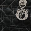 Dior  Lady Dior large model  handbag  in black leather cannage - Detail D1 thumbnail