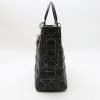 Dior  Lady Dior large model  handbag  in black leather cannage - Detail D5 thumbnail