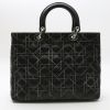 Dior  Lady Dior handbag  in black leather cannage - Detail D7 thumbnail