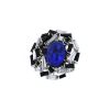 Bague Chaumet Le Grand Frisson en or blanc, diamants, onyx et opale bleue d'Australie - 00pp thumbnail