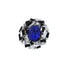Chaumet Le Grand Frisson ring in white gold, onyx, diamonds and Australian blue opal - 00pp thumbnail