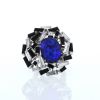 Chaumet Le Grand Frisson ring in white gold, onyx, diamonds and Australian blue opal - 360 thumbnail