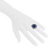 Bague Chaumet Le Grand Frisson en or blanc, diamants, onyx et opale bleue d'Australie - Detail D1 thumbnail