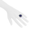 Chaumet Le Grand Frisson ring in white gold, onyx, diamonds and Australian blue opal - Detail D1 thumbnail