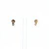 Dinh Van Pulse small earrings in pink gold and diamonds - 360 thumbnail