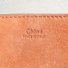 Chloé  Drew small model  shoulder bag  in orange suede  and beige python - Detail D3 thumbnail