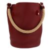Shopping bag Hermès  Mangeoire in pelle togo rossa - Detail D7 thumbnail