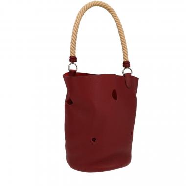 Hermès  Mangeoire shopping bag  in red togo leather