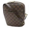 Sac bandoulière Louis Vuitton  Ipanema en toile damier ébène et cuir marron - 00pp thumbnail