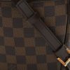 Louis Vuitton  Ipanema shoulder bag  in ebene damier canvas  and brown leather - Detail D1 thumbnail