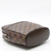 Louis Vuitton   shoulder bag  in ebene damier canvas  and brown leather - Detail D4 thumbnail
